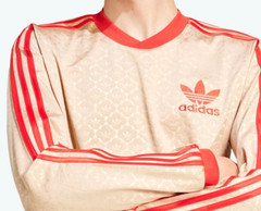 NEW MEN’S ADIDAS ORIGINALS ARCHIVE TREFOIL POLY MONOGRAM SHIRT ~SIZE XL #IX5463