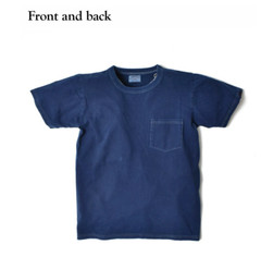 Aizome Japan Blue T-Shirt – Hand-dyed by craftsmen – 7.0oz Indigo 1P A