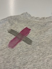 Vintage Hand Painted Glitter T Shirt Sz XL Abstract Custom Art To Wear 90s
