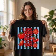 I Love Jesus Head Tomatoes Shirt Funny Christian Pun Tee VBS Church Gift