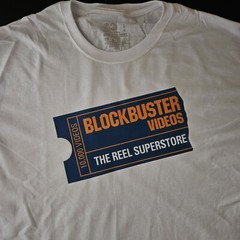 FREE SAME DAY SHIPPING Brand New BLOCKBUSTER 1985 Logo Shirt LARGE
