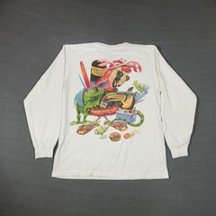 Vintage Caribbean Spud Jimmy Buffett Shirt Mens Size Large White Single-Stitch
