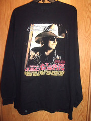 ALAN JACKSON black graphic XL jersey havin a good time tour 08