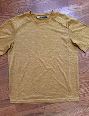 REI Co-Op Polyester Short Sleeve Active Performance T-Shirt – M, Heather Orange