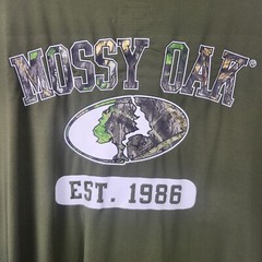 Mossy Oak T-Shirt Men’s Size XLarge Short Sleeve Graphic Crew Neck Green