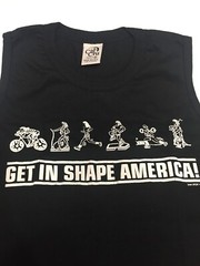Get In Shape America Cal Cru Sleeveless Shirt Black Adult Medium