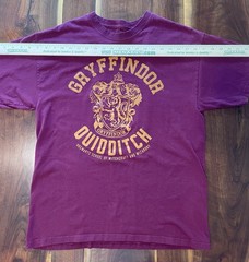 Harry Potter Gryffindor Quidditch Purple Graphic Print T-Shirt Men’s L