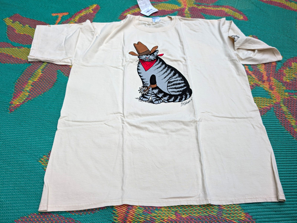 Good Ole Cat Size 2XL Crazy Shirts B. Kliban Cat Short Sleeve Crew Neck