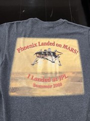 JPL Logo ‘Phoenix Landed on Mars! I Landed at JPL Summer 2008’ Shirt Small Gray