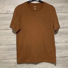 Mens Medium T Shirt Plain Brown Color Worn Once Excellent Condition