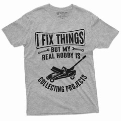 Men’s Mechanic Funny Tee Shirt I fix Things Collecting Objects Humor Tee For Him