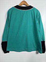 Vtg Everlast T Shirt Mens M Green Henley Long Sleeve Boxing Graphic Sportswear