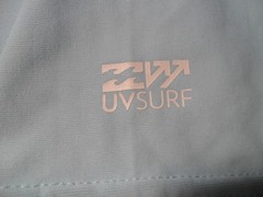 XL UV Surf Sun Rash Guard Billabong Baby Blue Shirt