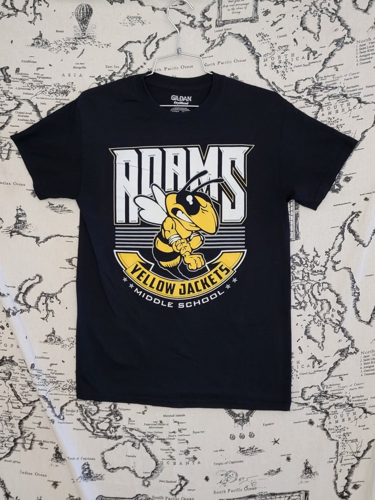 Gildan DryBlend Adams Yellow Jackets Middle School T-Shirt Size S