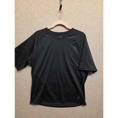 REI Co-op Mens Active T-Shirt Black Textured Mesh Raglan Sleeve Large 153828