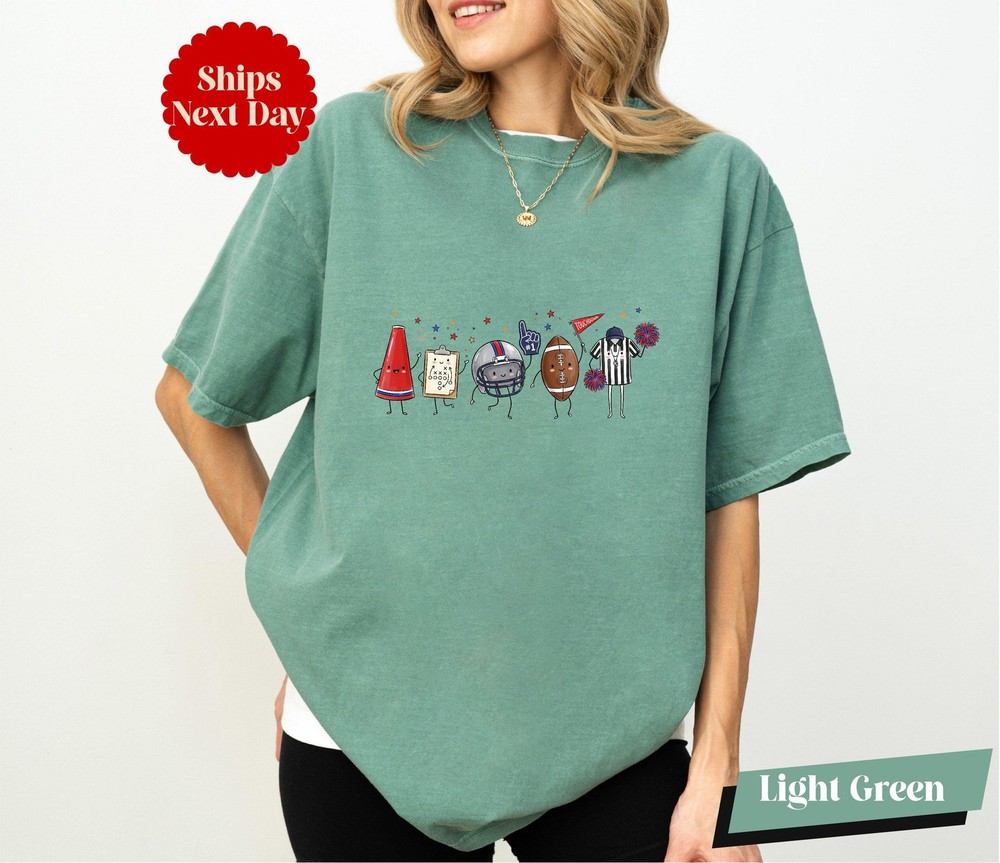 Touchdown Season Shirt Baseball Doodle Sports Game Day Football Unisex Tee Gift