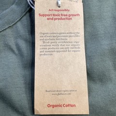 Fjallraven Logo Pocket T-Shirt Mens Laurel Green Organic Cotton Tee Size L NWT