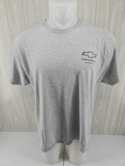 Chevrolet T Shirt Mens XL Grey Short Sleeve Graphic Team Chevy Motorsports