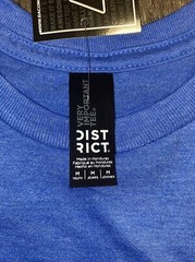 District Made NBA Oklahoma City OKC Thunder Heather Blue T Shirt Youth Medium