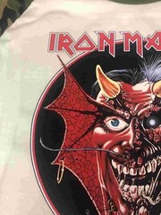 Iron Maiden Purgatory 1982-83US Concert Raglan CREAM/CAMOUFLAGE S to 3XL
