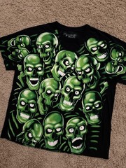 Liquid Blue Glow In The Dark Green Skulls 3/6 Mafia Travis Scott RARE 2017 Men L