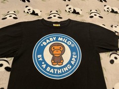 Bape Baby Milo Men’s Small Black T-Shirt Graphic Tee