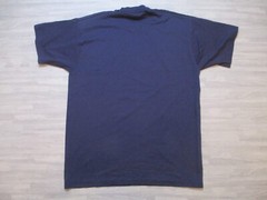 Vintage 90s Single Stitch T Shirt Mens Large Blue Urban Fruit of the Loom Best