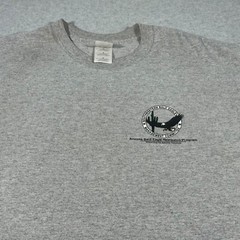 Bald Eagle Shirt Adult Large Gray Arizona Nest Watch Program Birds Nature Mens
