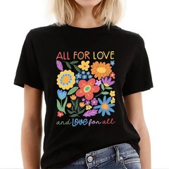 All for Love and Love for All Shirt, Vintage Floral Pride Shirt, Love is Love