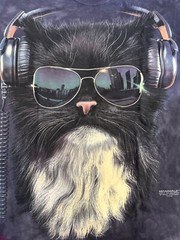 The Mountain “Disco Cat” 2013 Dead Stock Brand New Tie-Dye Shirt Mens Sizes