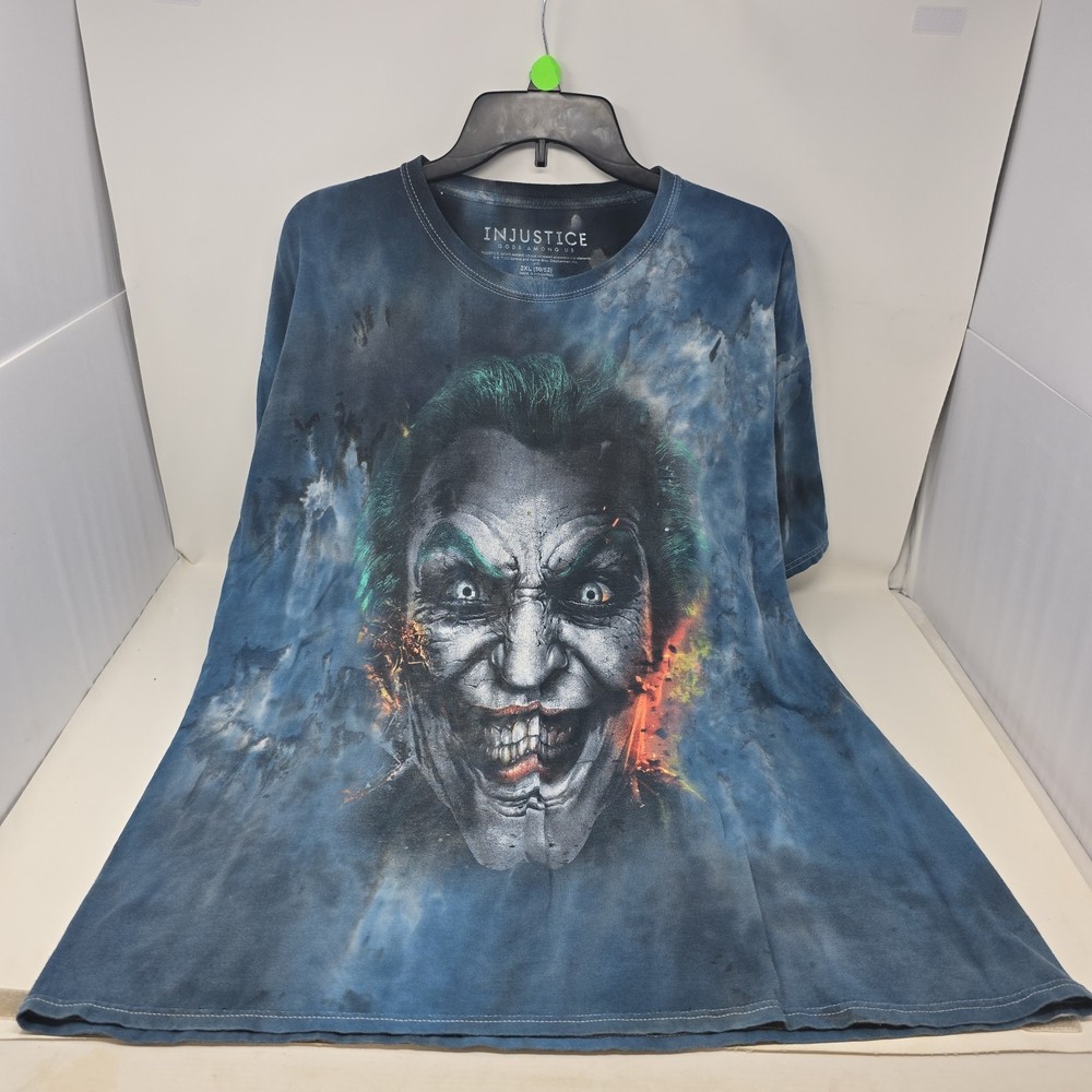 Injustice Joker Short Sleeve Tie Dye T Shirt DC Comics Size 2XL