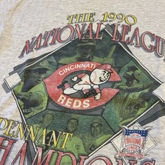 Vintage 1990 Salem Sportswear Cincinnati Reds World Champs Shirt 90s Large L