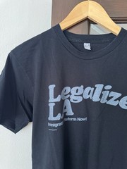 Vintage American Apparel Legalize LA Immigration Protest Black T-Shirt Size M