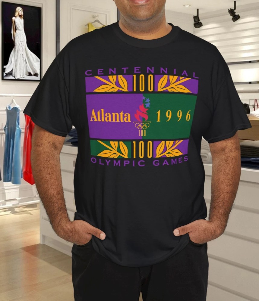 Rare 1996 Atlanta Centennial Olympic Games T Shirt Retro
