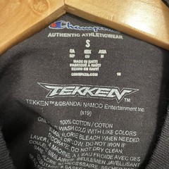 Tekken 7 X Champion Kazuya Mishima Black Shirt Men’s Small Vintage
