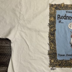 Vintage Jeff Foxworthy Redneck Fisherman T Shirt XL White VTG 2001 Read Desc