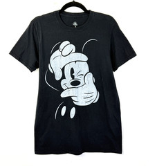Disney Parks T-Shirt Men’s Size M Black Mickey Mouse Short Sleeve Crewneck Tee