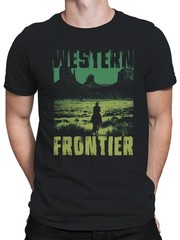 Western Frontier Cowboy Scene Men’s T-shirt