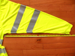 NWOT BERNE Safety Shirt Class 3 Level 2 Neon Yellow Reflective Stripe 2X