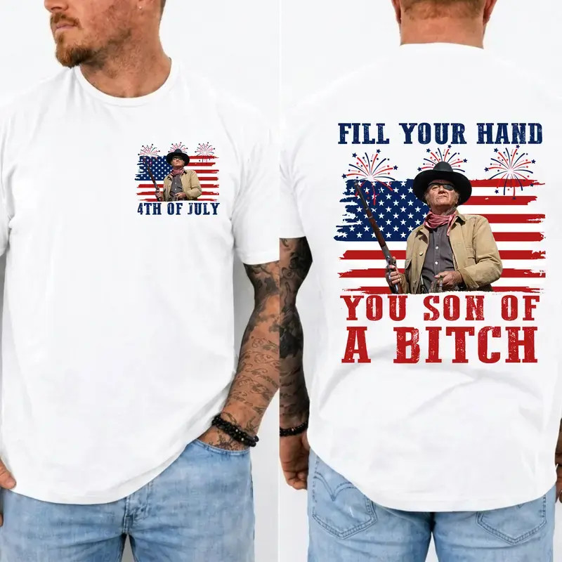 Fill Your Hand You Son Of A Bitch Shirt, John Wayne Rooster Cogburn T-shirt, Cla