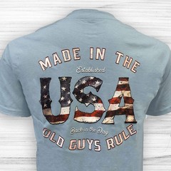 Old Guys Rule OG2147 – Made In The USA T-Shirt – Stone Blue