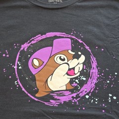 Buc-ee’s Men’s Black Graphic Logo T-Shirt Crew Neck Short Sleeve 2X Cotton