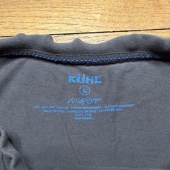 KUHL Men’s Born in the Mountains Grey Wild fiber Organic Cottton T Shirt Size L