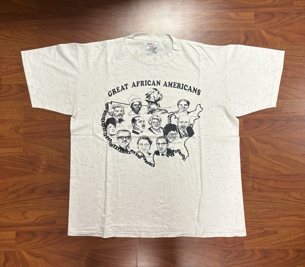 Vintage 90’s Great African American history t shirt: XL