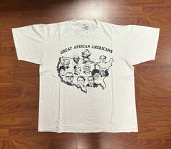 Vintage 90’s Great African American history t shirt: XL