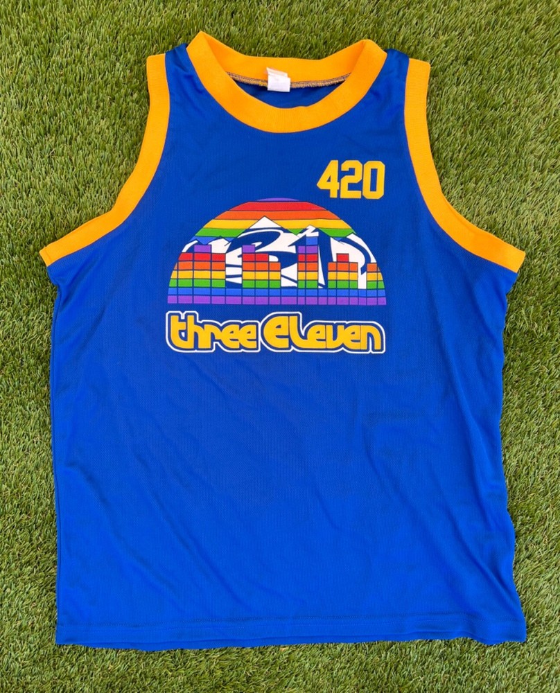 311 Three Eleven Band Merch 420 Colorado Weed Basketball Jersey Nuggets Spoof