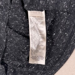 DIESEL Lightweight Stretch Slub Henley T-Shirt Mens M Slim Fit Heather Dark Gray
