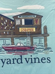 Vineyard Vines Men’s Medium Dockside Lobster Island Paradise Short Sleeve NWT