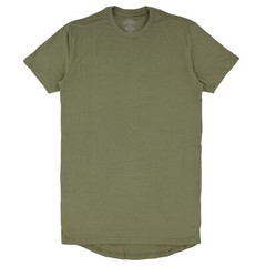 True Classic Mens Short Sleeve Shirt Longer Length Lightweight Cotton