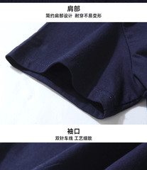 Mens T-Shirts 100%Cotton Jersey Crew Pocket Tee Plus Size 5XL Chinese Loong